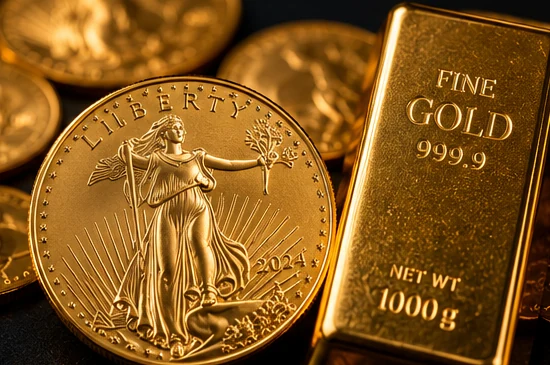 Illustrative coin and bullion detail